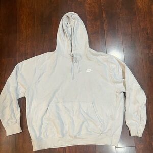 Nike Men's Light Gray Hoodie